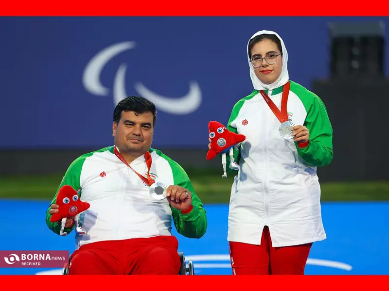 هادی نوری و فاطمه همتی مدال نقره پارالمپیک 2024 پاریس