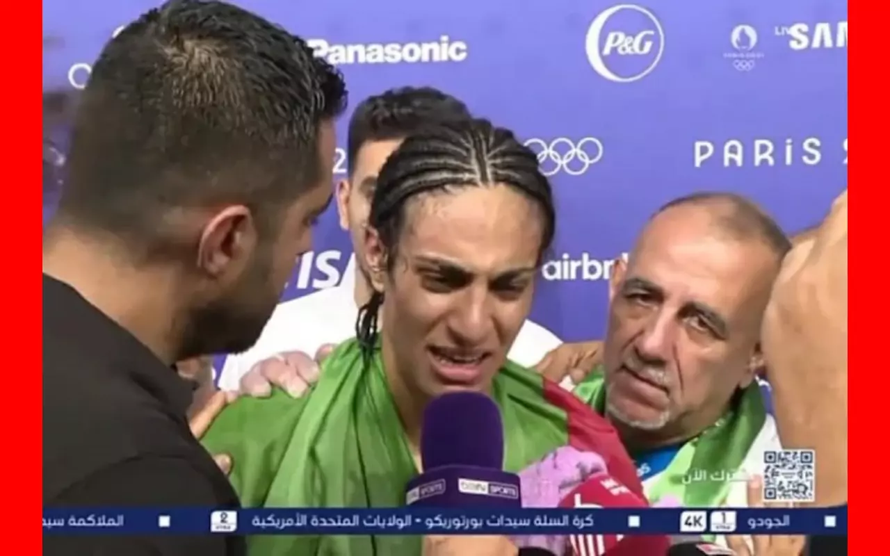 گریه ایمان خلیفه بوکسور